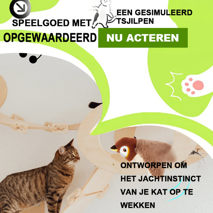 Simuleer vogelgeluiden, pluchen huisdier speelgoed, simulatie vogel met zwaaiende vleugels